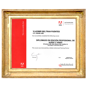 Adobe certificate