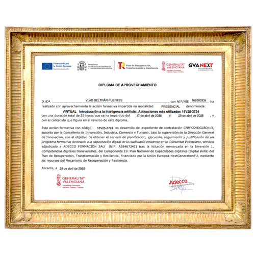 AI Certificate EU